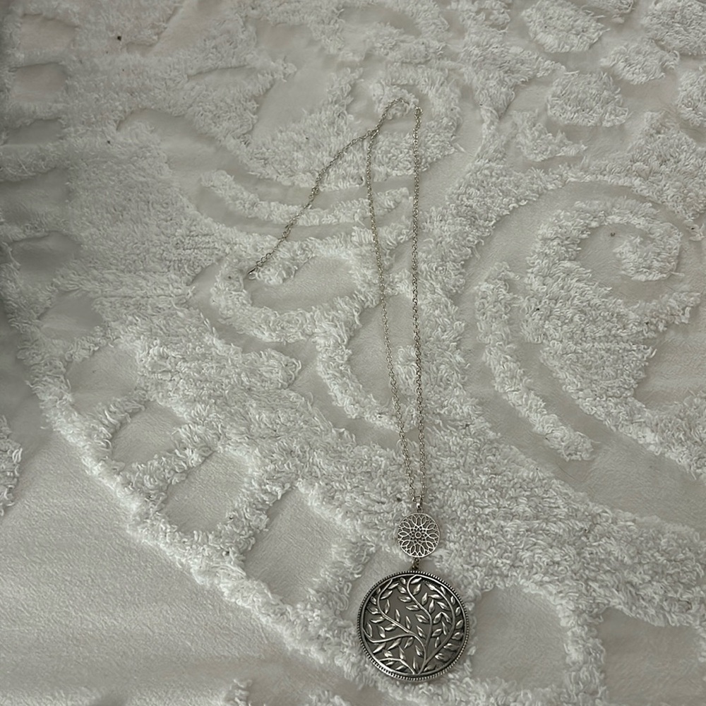 Long Silver necklace